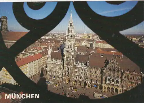 München, Blick auf Marienplatz und Rathaus ngl G4045