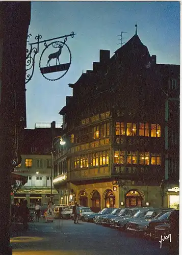 Strasbourg (Bas-Rhin), Maison Kammerzell de nuit ngl G1737