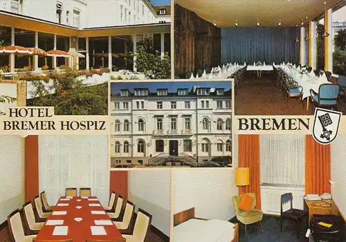 Bremen, Hotel Bremer Hospiz, Werbekarte ngl F8363