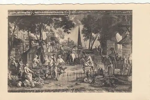 Glücksburg, Schloß, Gobelin "Markt" ngl G4164