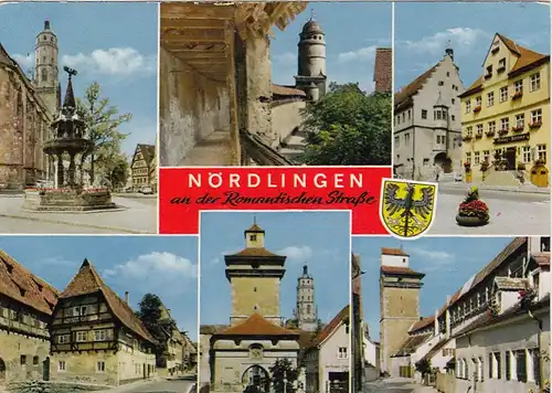 Nördlingen an der Romantischen Straße, Mehrbildkarte gl1977 G1252