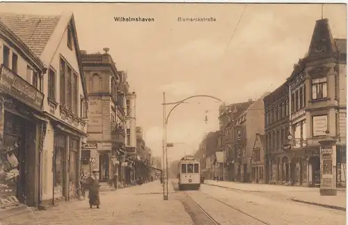 Wilhelmshaven, Bismarckstraße feldpgl1917 F8637