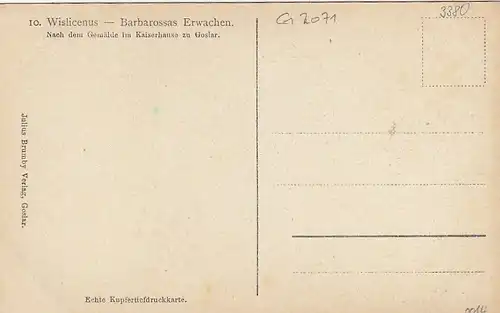 Goslar, Wislicenus: Barbarossas Erwachen ngl G2071