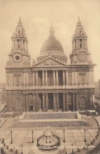London, St.Pauls Cathedral, West Front ngl F9480