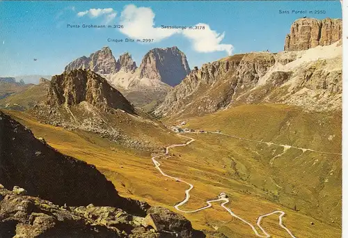 Dolomiti, Strada delle Dolomiti al Passo Pordoi ngl G1420