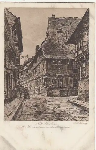 Alt-Goslar, Harz, Am Siemenshaus an der Bergstrasse ngl G2160