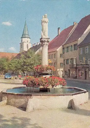 Hüfingen, Stadtbrunnen gl1963 G4287