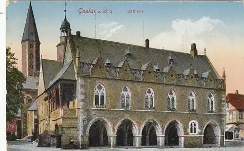 Goslar, Harz, Rathaus ngl G2169
