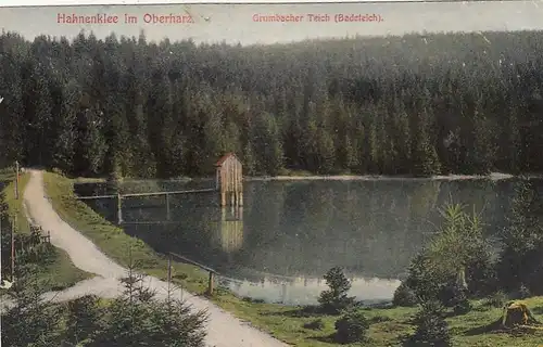 Hahnenklee, Oberharz, GrumbacherTeich (Badeteich) gl1926 G2175