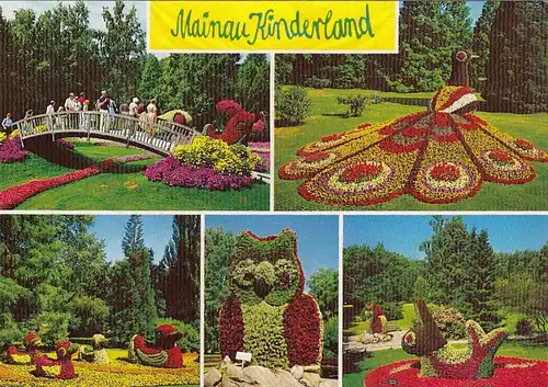 Insel Mainau im Bodensee, Blumentiere im Kinderland ngl G0555
