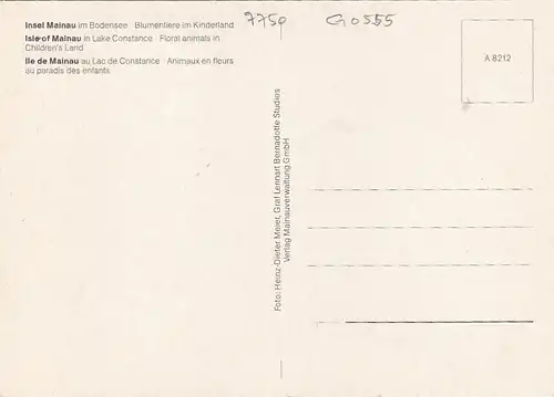 Insel Mainau im Bodensee, Blumentiere im Kinderland ngl G0555