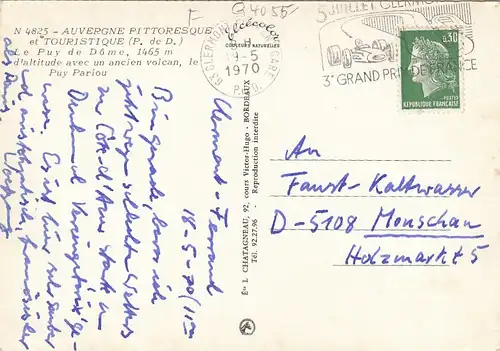 Le Puy de Dome gl1970 G4055