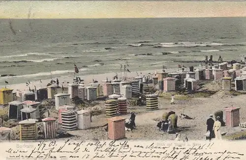 Nordseebad Borkum, Blick auf Strand und Meer gl1903 F8841