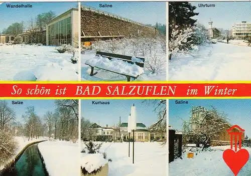 Bad Salzuflen, Winter, Mehrbildkarte gl1979 G1512