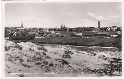 Nordseebad Borkum, Blick auf das grüne Dorf gl1951 F8873