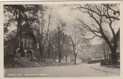 Reichsbauernstadt Goslar, Harz, Kaiserhaus mit Kapelle gl1955 G2190