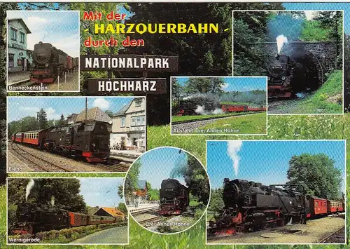 Harzquerbahn im Nationalpark Hochharz, Mehrbildkarte ngl G0976