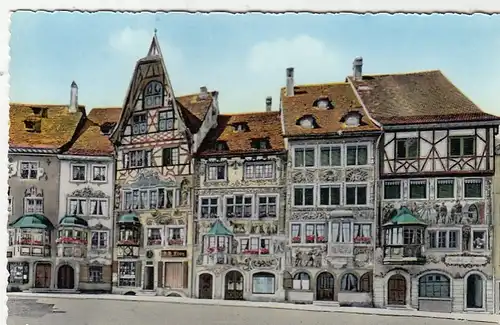 Stein a.Rhein, Bemalte Häuser ngl F9821