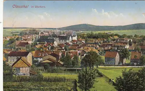 Clausthal-Zellerfeld, Oberharz, Panorama gl1933? G2356
