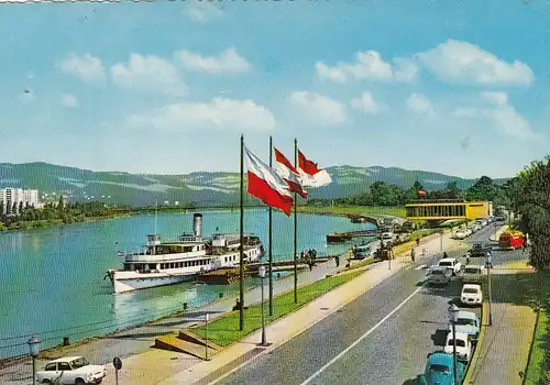 Linz, Oberösterreich, Donau-Anlegestelle, Blick >Mühlviertel ngl G0776