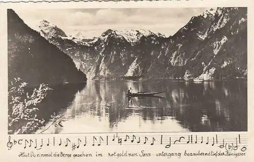 Der Königssee, Liedtextkarte ngl F9101