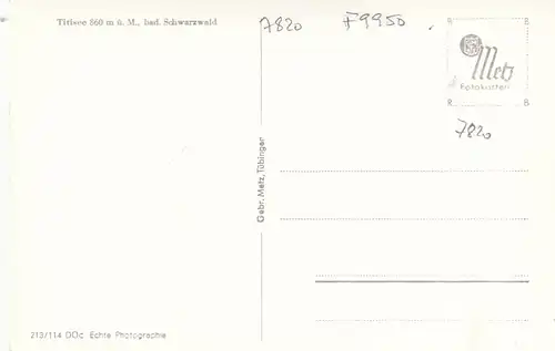 Titisee, Schwarzwald ngl F9950