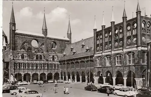 Lübeck, Marktplatz mit Rathaus ngl G0827