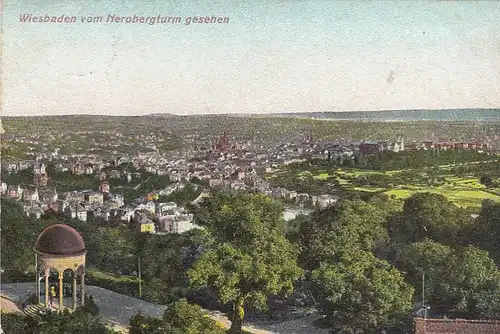 Wiesbaden, vom Nerobergturm gesehen gl1907 F9138