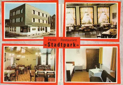 Wanfried, Werra, Hotel Stadtpark, Mehrbildkarte ngl G2638