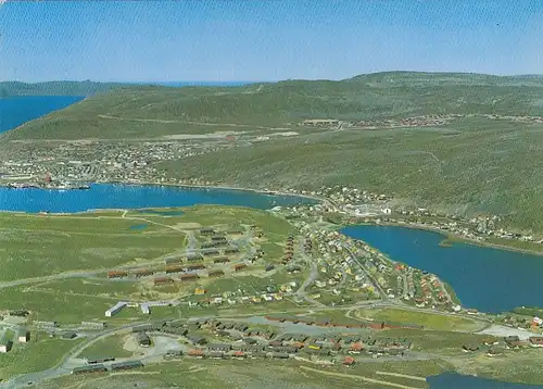 Norge, Hammerfest, Utsikt over byen ngl G1334