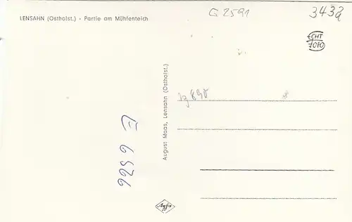 Lensahn (Ostholstein), Partie am Mühlenteich ngl G2591