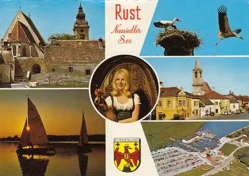 Freistadt Rust am Neusiedler See, Burgenland, Mehrbildkarte gl1984 G4475