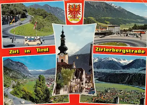 Zirl, Tirol, Zirlerbergstrasse, Mehrbildkarte gl1974 G4481