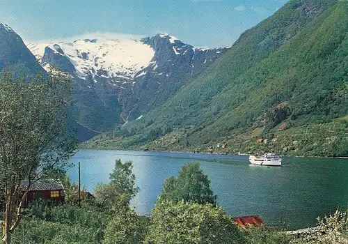 Norge, Sogn, Parti fra Balestrand mot Esefjord gl1962 F9282