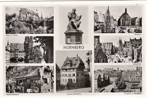 Nürnberg, Mehrbildkarte ngl G0087