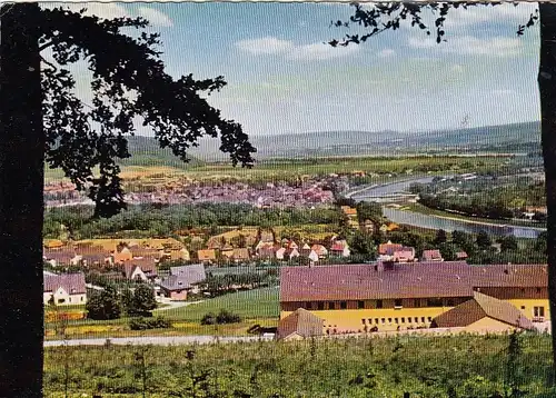 Höxter, Oberweser, Blick vom Wilhelm-Säger-Werk, Jugendherberge ngl G2664