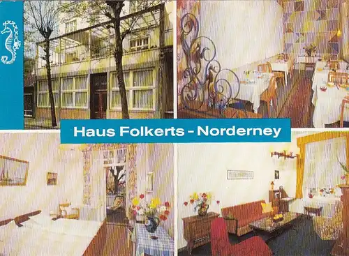 Nordseebad Norderney, Haus Folkerts, Mehrbildkarte ngl G2717