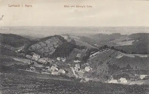 Lerbach im Harz,Blick von König's Ecke gl1909 G2007
