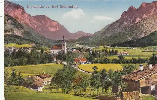 Großgmain bei Bad Reichenhall, Salzburg, Panorama ngl G4528