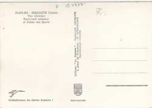 Besancon (Doubs), Vue aèrienne ngl G4737