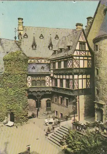 Wernigerode am Harz, Schloß, Innenhof mit Fachwerkbau ngl F9334