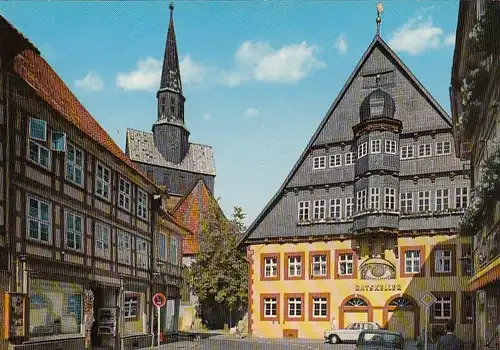 Osterode, Harz, Rathaus und Marktkirche ngl G2047