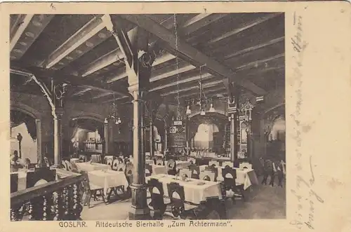 Goslar im Harz, Altdeutsche Bierhalle "Zum Achtermann" gl1913 G2053