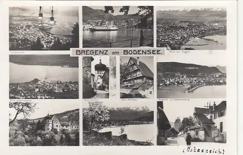 Vorarlberg, Bregenz am Bodensee, Mehrbildkarte glum 1960? F9376