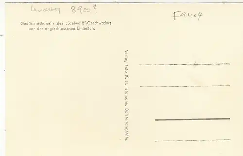 Landsberg am Lech, Gedächtniskapelle Edelweiß-Geschader ngl F9404