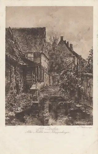 Alt-Goslar, Harz, Alte Mühle am Klapperhagen ngl G2094