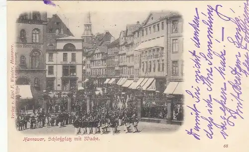Hannover, Schloßplatz mit Wache gl1898 G2852