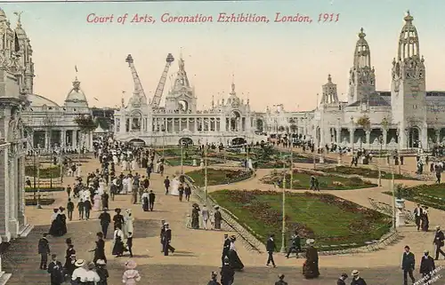 London,Coronation Exhibition 1911, Court of Arts ngl F9481