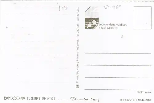 Malediven, Kandooma Touist Resort ngl G1169