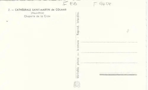 Colmar (Haut-Rhin), Saint-Martin, Chapelle de la Crois ngl F9454